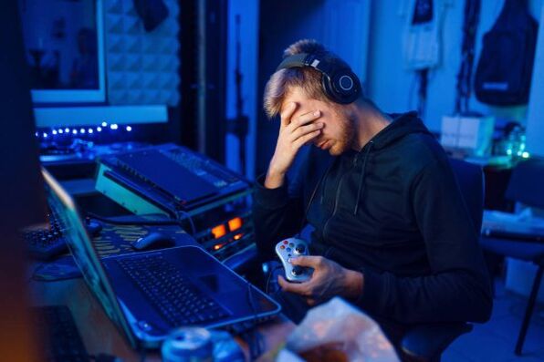 Um estilo de vida sedentário levou a hemorróidas